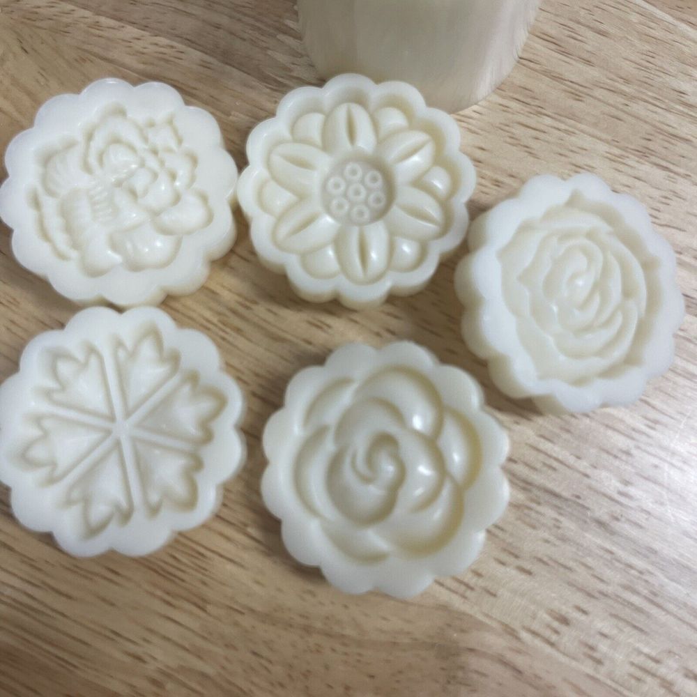 Set Of 4 Round & Square Mold Bath Bomb/shower Steamer Hand Press Or Cookie Press - Picture 8 of 12